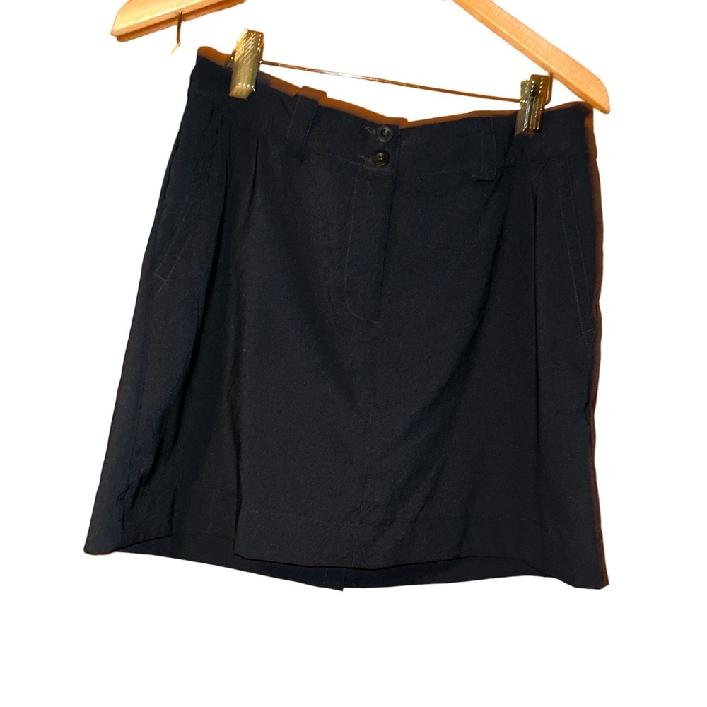 Women Nike Golf Dri Fit Black Skort size  6 Athletic Shorts Skirt Stretch Tennis
